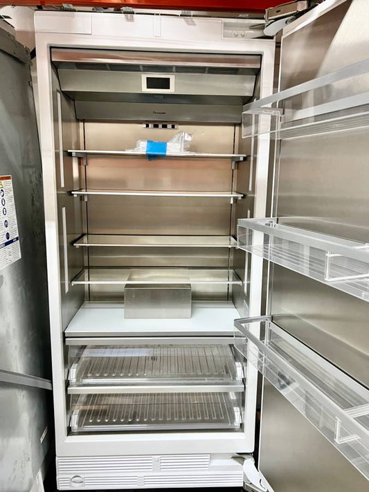36 INCH Thermador T36IF905SP Panel Ready Built In Column Freezer  * New Open Box 19.4 cu. ft. Capacity Diamond Ice Maker Freedom Water Filter Super Freeze Soft Close Drawers