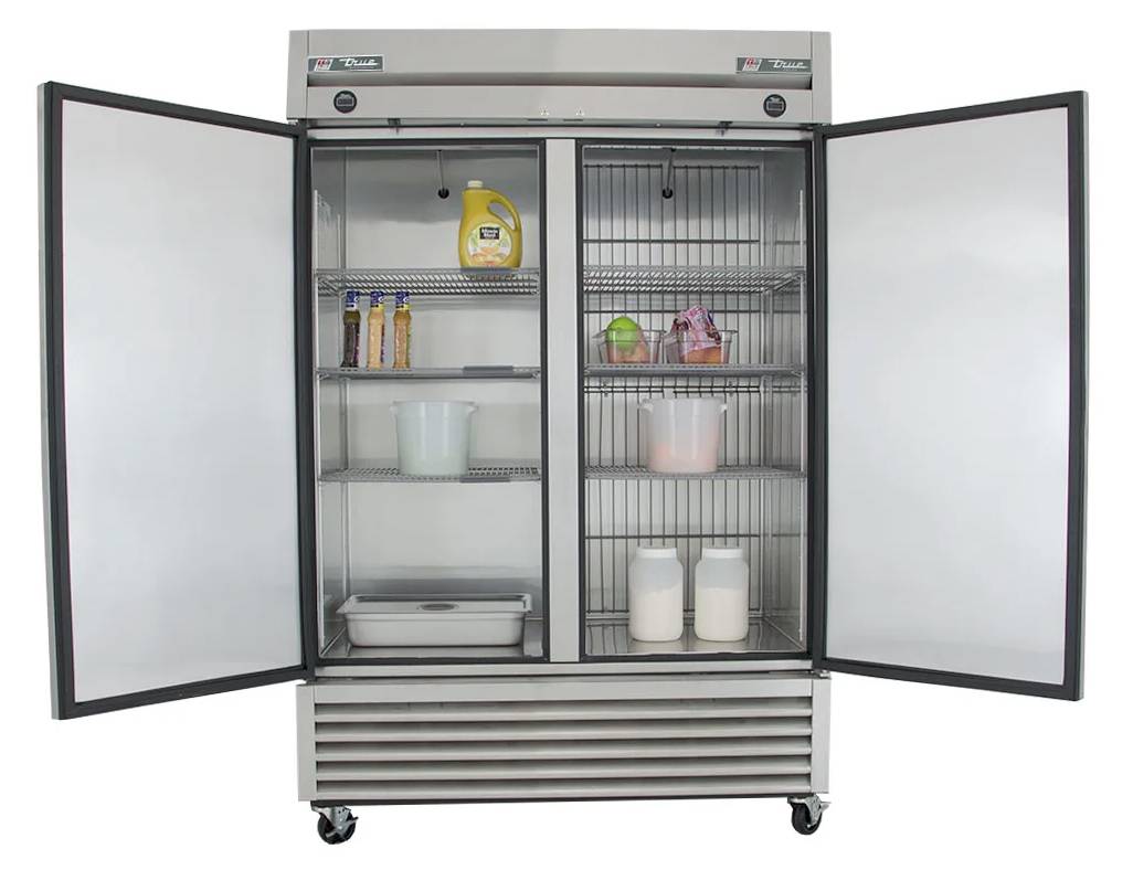 True T-49DT-HC 54 1/8" Two Section Combo Refrigerator Freezer NEW * Open Box Solid Doors, Dual Temp, 115v , Commercial , Stainless Steel .