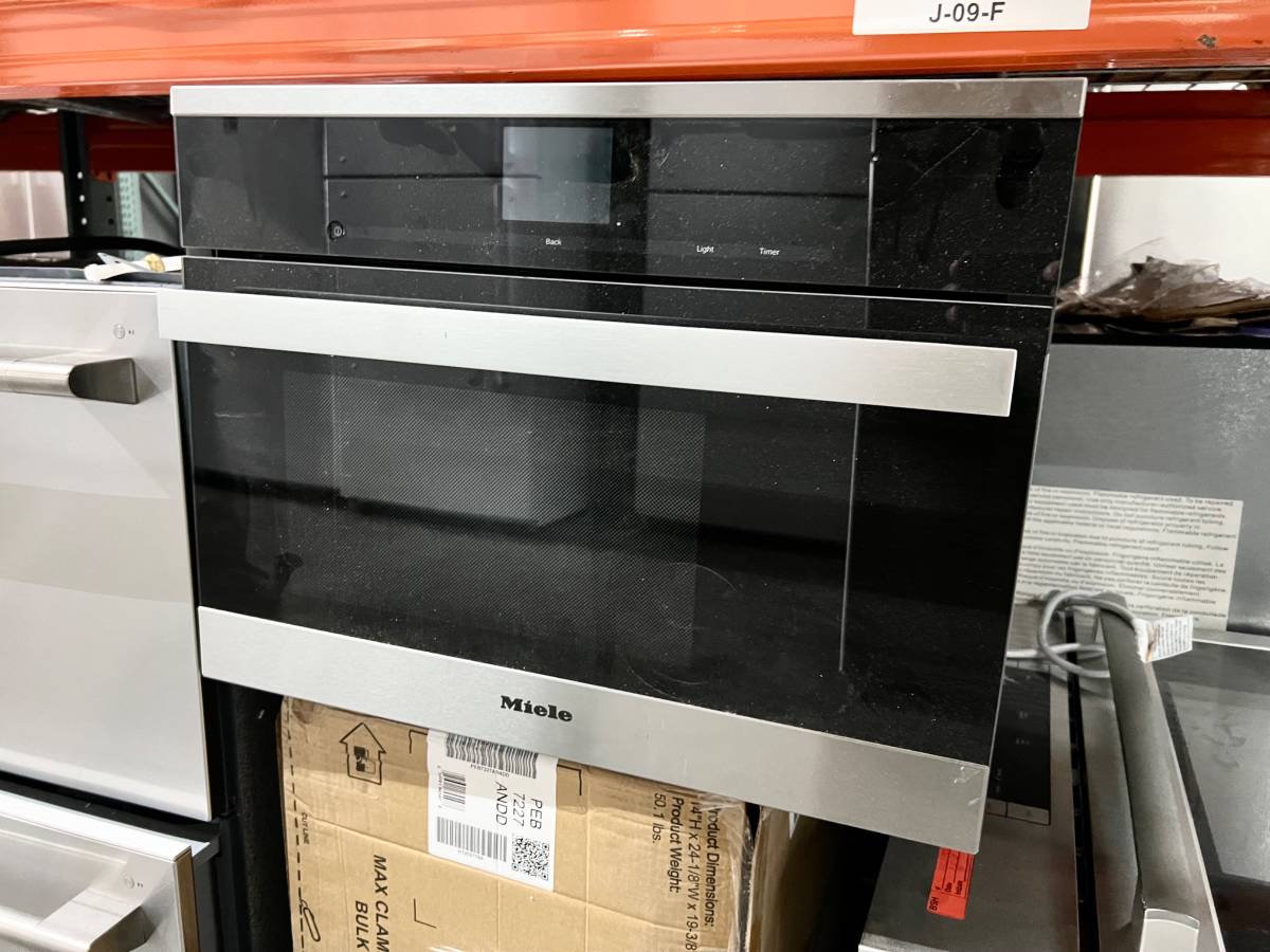 24 INCH Miele DG6600 Single Electric Steam Oven , European Convection * New Open Box * Stainless MasterChef , MultiSteam , Temperature Probe , XL Cavity , PerfectClean Finish , Sensor Tronic Controls , Silhouette Handle, Sabbath Mode, Clean Touch Steel