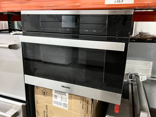 24 INCH Miele DG6600 Single Electric Steam Oven , European Convection * New Open Box * Stainless MasterChef ,  MultiSteam , Temperature Probe , XL Cavity , PerfectClean Finish ,  Sensor Tronic Controls , Silhouette Handle, Sabbath Mode, Clean Touch Steel