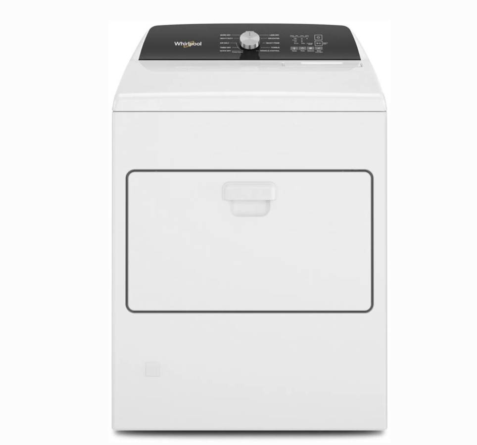 29 INCH Whirlpool WGD5010LW Gas Dryer 7.0 cu. * New Open Box * White Interior Light, 11 Dryer Programs, Moisture Sensing, Timed Dry, Wrinkle Shield, Air Only Cycle, Quick Dry, Static Reduce Option, End of Cycle Signal