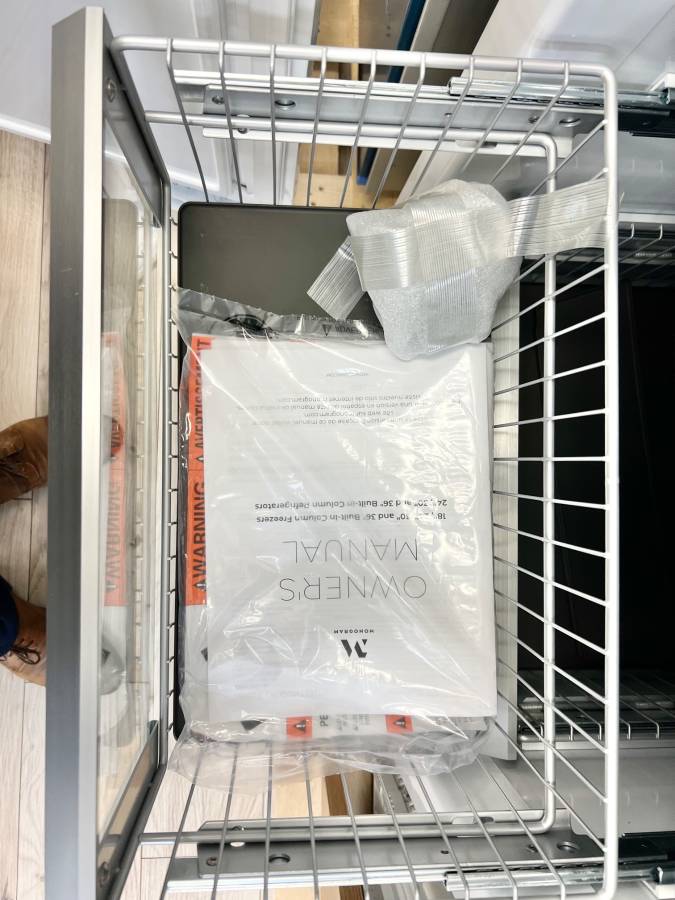 24 Inch GE Monogram ZIF241NPNII Panel Ready Column Smart Freezer * New Open Box 12.5 Cu. Ft., Retrofit Capability, Adjustable Door Bins, Spill Resistant Shelves, LED Lighting, Enhanced Shabbos Mode Capable, WiFi and Water Filtration .