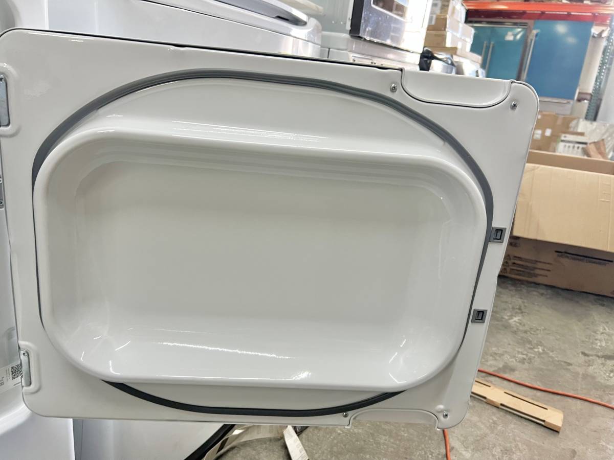 27 INCH GE GTD48EASWWB Front Load Electric Dryer 7.2 cu ft * New Open Box * Auto Dry, Powerful Venting, Large Diffuser, Aluminized Drum, Reversible Dryer Door, Shallow Depth Design Up Front Lint Filter , White
