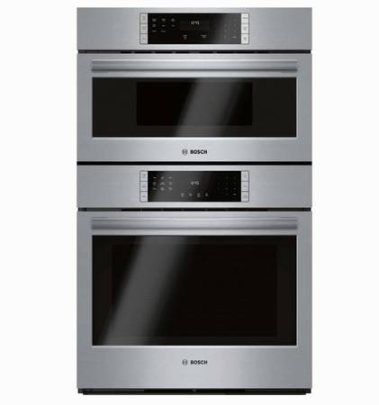 30 INCH Bosch 800 Series  HBL87M53UC Double Combination Smart Electric Wall Oven with 6.2 cu. ft. Total Capacity, Home Connect, 10 Auto Sensor Cooking Programs, New Open Box ,  Self-Clean