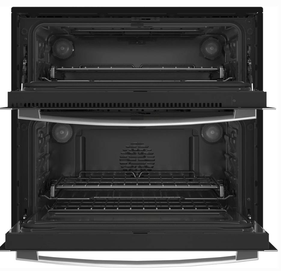 30 INCH GE Profile PTS9200SNSS Double Wall Oven Convection * New Open Box * Twin Flex 5.0 Cu. Ft., True European Convection Precise Air, Self-Clean Steam Clean Option, Proof Mode, Temperature Probe, Star-K , Stainless Steel .