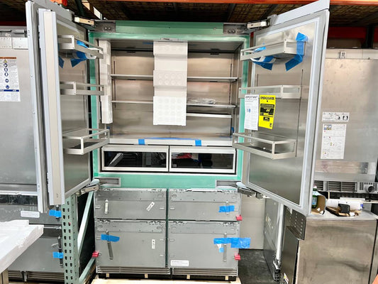 48 INCH Thermador T48IT100NP Panel Ready Built-In 6-Door French Door Smart Refrigerator 26.7 cu. ft. , Internal Water Dispenser, Elevated Dual Ice Makers * New * Open Box