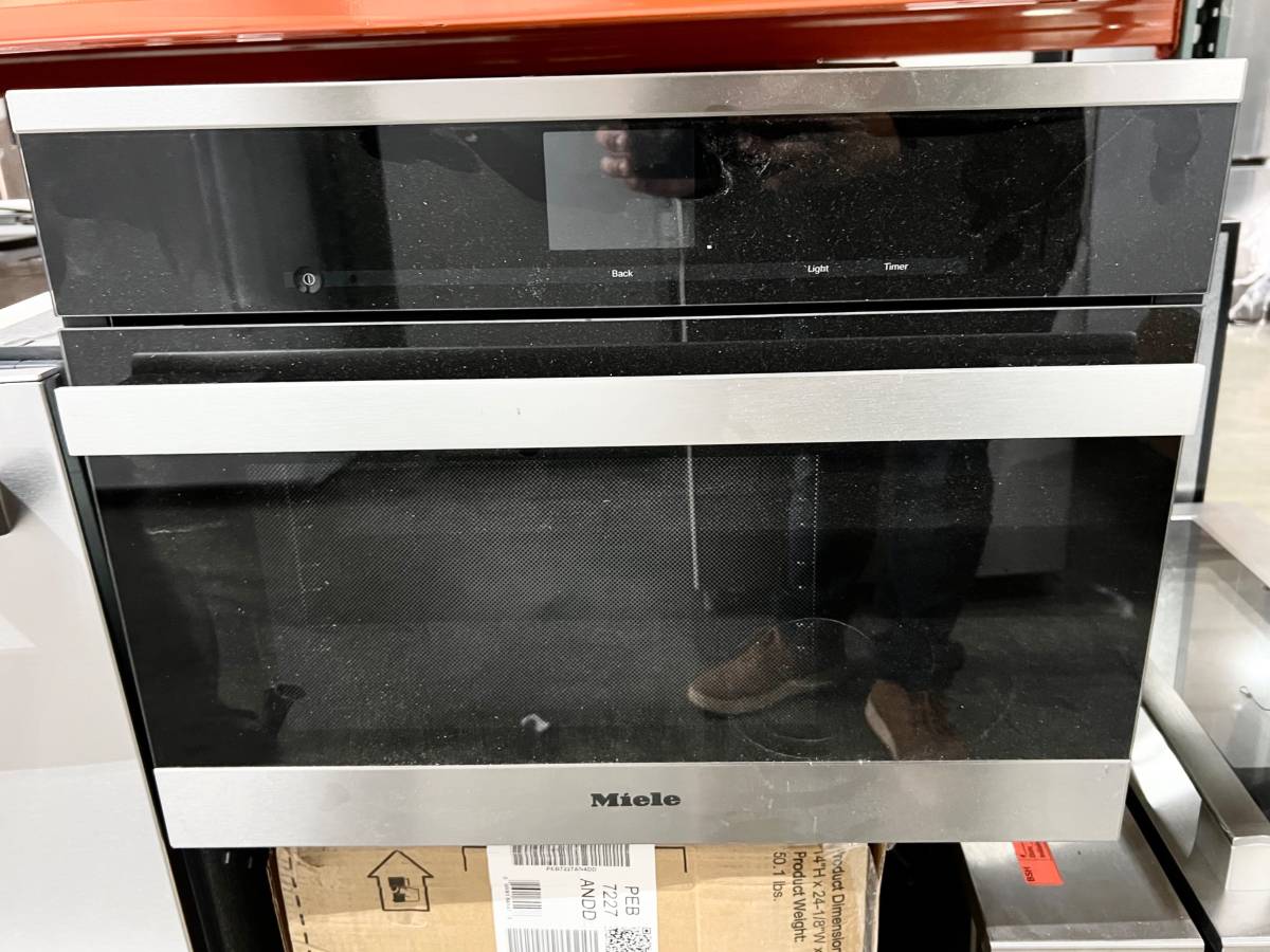 24 INCH Miele DG6600 Single Electric Steam Oven , European Convection * New Open Box * Stainless MasterChef , MultiSteam , Temperature Probe , XL Cavity , PerfectClean Finish , Sensor Tronic Controls , Silhouette Handle, Sabbath Mode, Clean Touch Steel