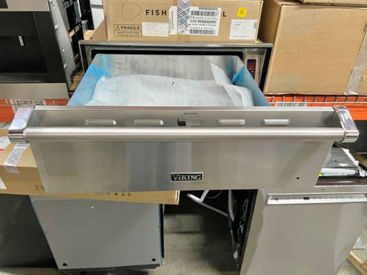 30 INCH Viking 5 Series VWD530SS Flush Mounted Warming Drawer Stainless Steel New Open Box