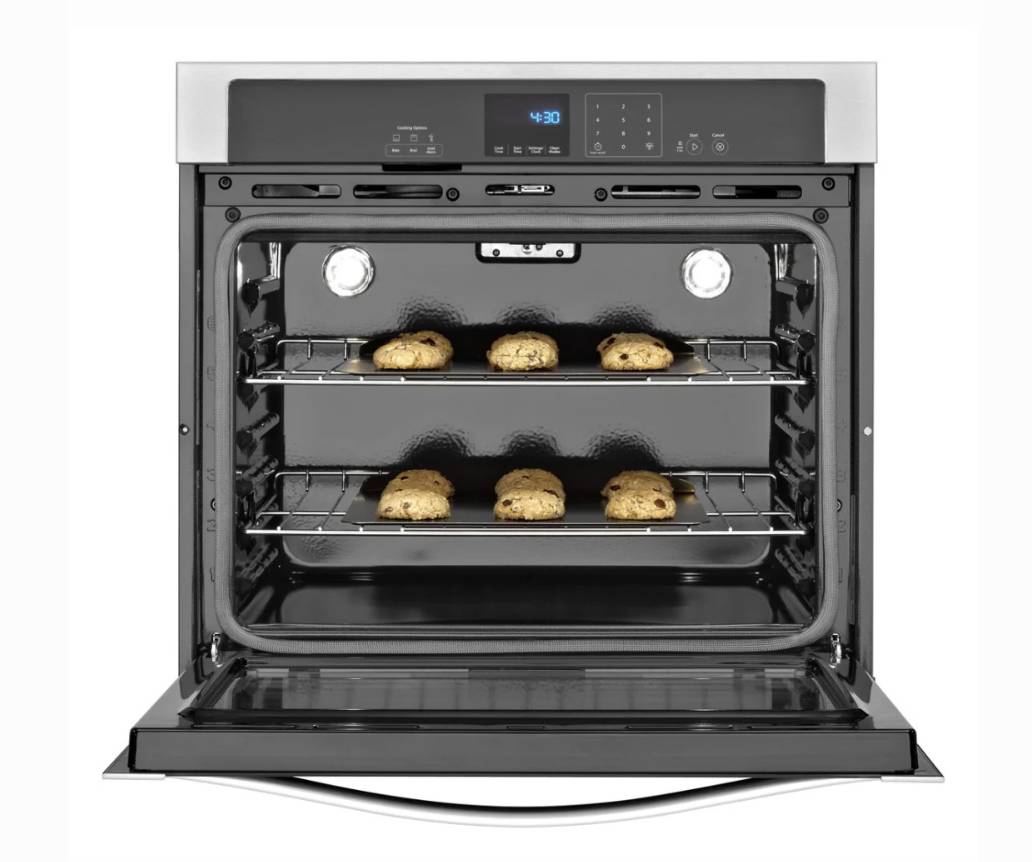 30 INCH Whirlpool WOS51EC0AS Single Wall Oven * New Open Box * Stainless Steel , Self Clean , 5 Cu FT , Under counter or Wall Mount , 40 AMP , 3600 Watts