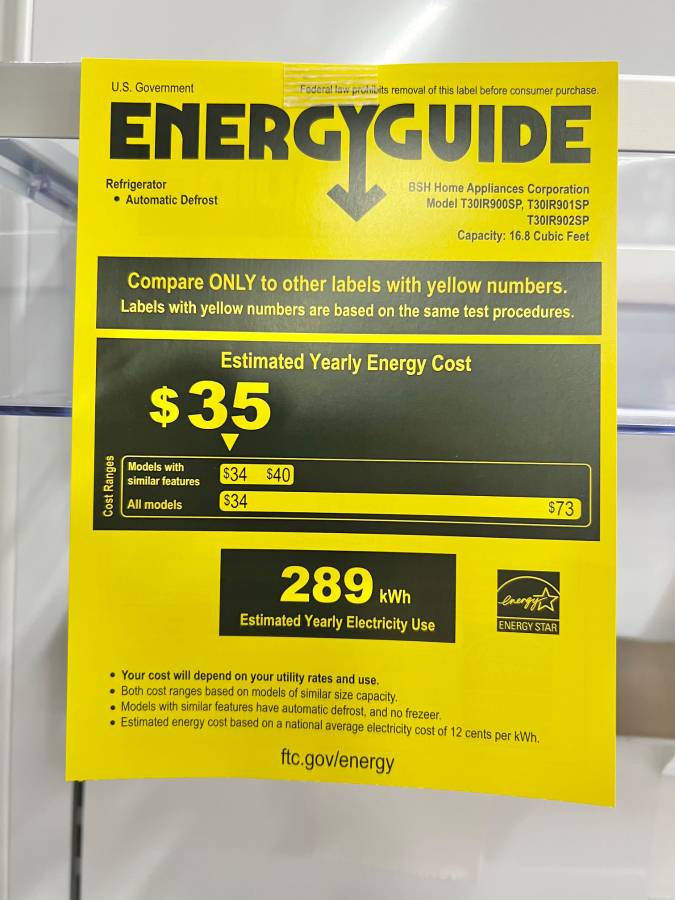30 Inch THERMADOR T30IR900SP Panel Ready Refrigerator Column 16.8 Cu. Ft. * New Open Box *
