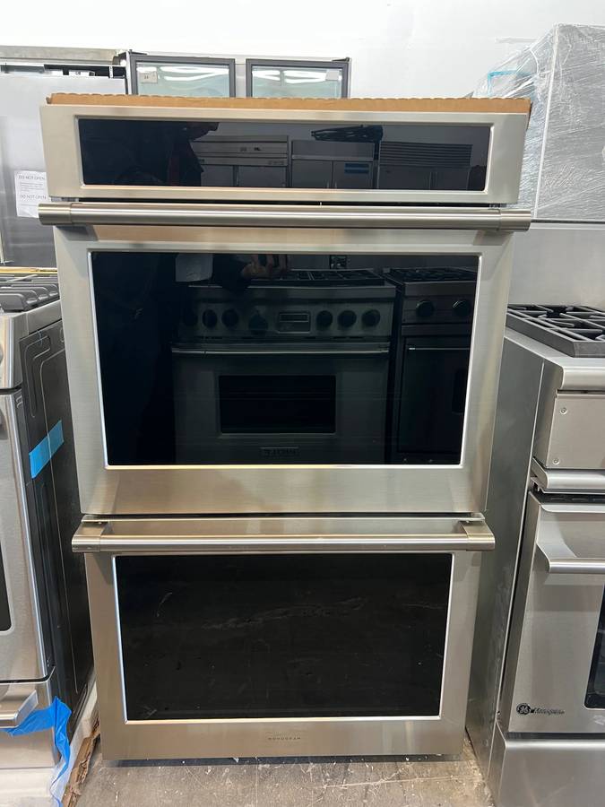 30 INCH GE Monogram Statement Series ZTD90DPSNSS * New Open Box * Double Convection Smart Electric Wall Oven , 10 Cu. Ft., True European Convection, Self-Clean, Steam Clean, Sabbath Proof, Warm,