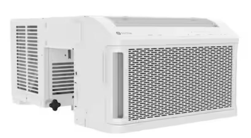 GE Profile Clear View AHTT08BC 8,300 BTU 115V Window Air Conditioner * New Open Box * White , Full Window View , Wall Thickness 4.5 Inch to 13.75 Inch , Easy Installation, Eco Mode , Auto Dimming , Voice Control , Alexa , Geolocation, Google Assistant