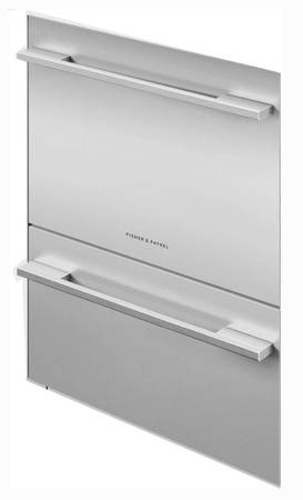 Fisher & Paykel ADDD24DTN DishDrawer Stainless Panel Handles Included ,Contemporary Stainless Steel Accessory Door for DD24DTI9 N DOUBLE TALL DISHDRAWER , HANDLES INCLUDED. , New Open Box
