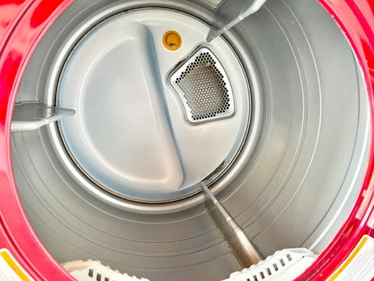 27 INCH RED LG Dryer DLEX2450R Front-Load Electric Dryer RED ,  Used Condition