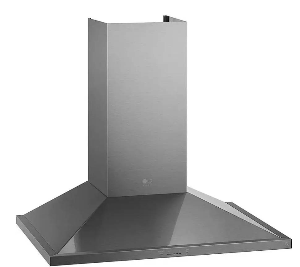 36 INCH LG STUDIO LSHD3680ST Wall Range Hood * New Open Box * Convertible Wall Range Hood , 600 CFM Blower , ThinQ, 5 Speed IR Touch Controls , Dual Level LED Lighting , Mesh Filter, Stainless Steel