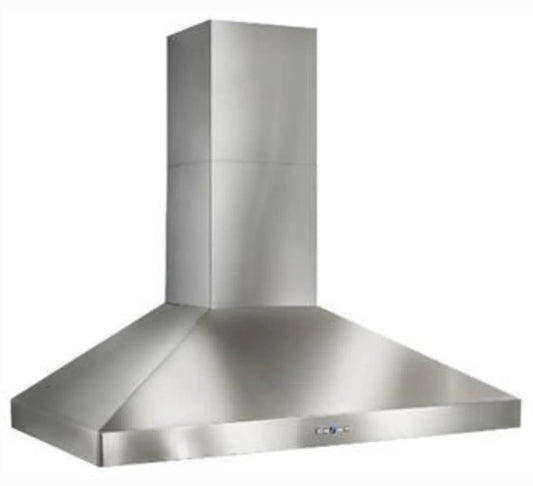 36 INCH Best Colonne Series  WPP9E36SB Wall Mount Chimney Range Hood * New Open Box * Optional External Blowers ,  3 Speed Plus Boost Control , Delay Timer ,  Halogen Lights , Hi Flow Baffle Filters .