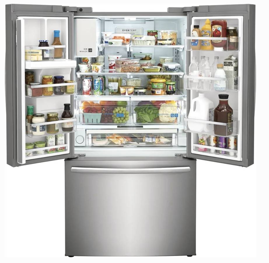 36 INCH Frigidaire GRFS2853AFA French Door Refrigerator * New Open Box 27.8 CU Ft , Gallon Door Bins, Crispers , Dual Ice Maker , PurePour Water Filter , PureAir Ultra II Air Filter , Energy Star Certified , Stainless Steel .
