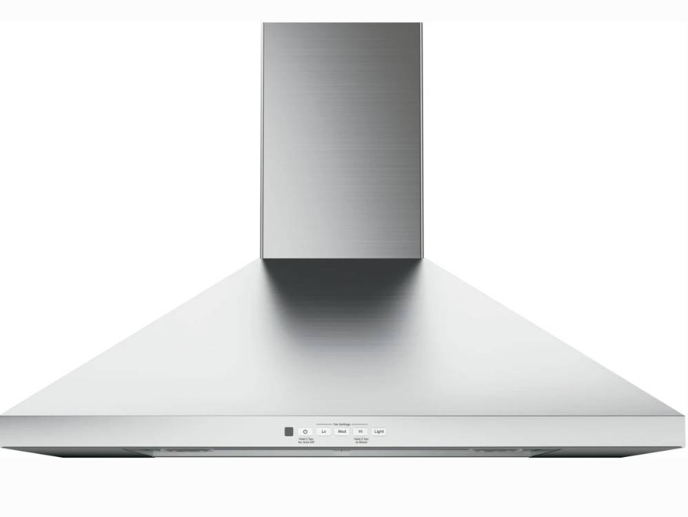 30 INCH GE JVW5301SJSS Wall Chimney Range Hood * New Open Box * 350 CFM Blower , Dishwasher Safe Filters, Auto-Off, Halogen Lights , Night Light, Stainless Steel , Optional Remote Control