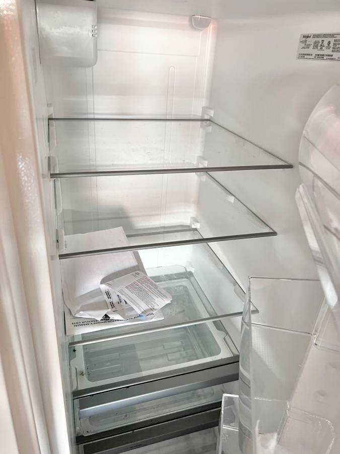 33 INCH Whirlpool WRS331SDHW Side by Side Refrigerator * New Open Box * White , Water Ice Dispenser ,66 Inch Height