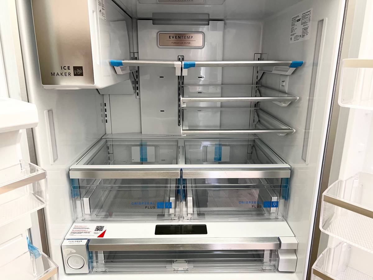 36 INCH Frigidaire GRFS2853AFA French Door Refrigerator * New Open Box 27.8 CU Ft , Gallon Door Bins, Crispers , Dual Ice Maker , PurePour Water Filter , PureAir Ultra II Air Filter , Energy Star Certified , Stainless Steel .