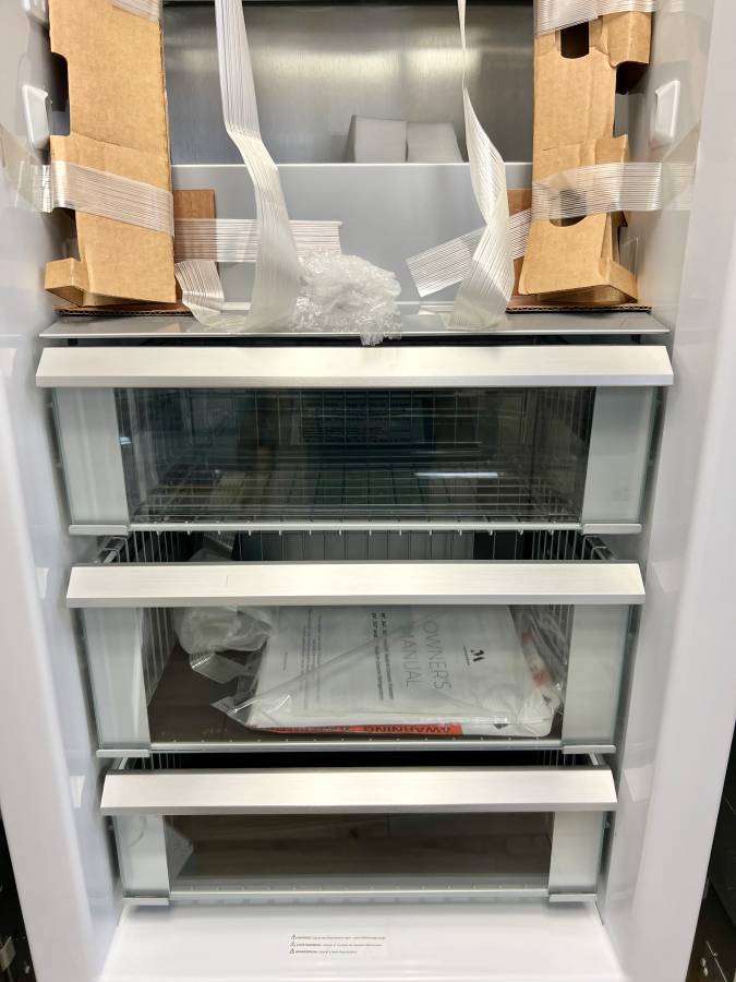 24 Inch GE Monogram ZIF241NPNII Panel Ready Column Smart Freezer * New Open Box 12.5 Cu. Ft., Retrofit Capability, Adjustable Door Bins, Spill Resistant Shelves, LED Lighting, Enhanced Shabbos Mode Capable, WiFi and Water Filtration .
