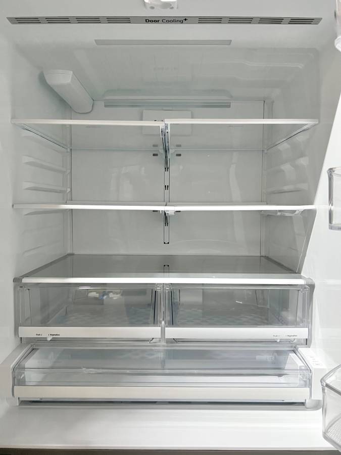 36 INCH LG LMXS28626S 4-Door French Door Refrigerator * New Open Box  27.8 cu. ft.,  PrintProof Finish, Smart Cooling System,  Slim Space Plus Ice System, ENERGY STAR  Stainless Steel