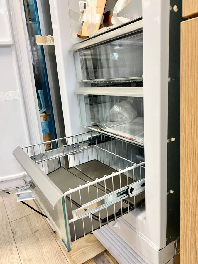 24 Inch GE Monogram ZIF241NPNII Panel Ready Column Smart Freezer * New Open Box 12.5 Cu. Ft., Retrofit Capability, Adjustable Door Bins, Spill Resistant Shelves, LED Lighting, Enhanced Shabbos Mode Capable, WiFi and Water Filtration .