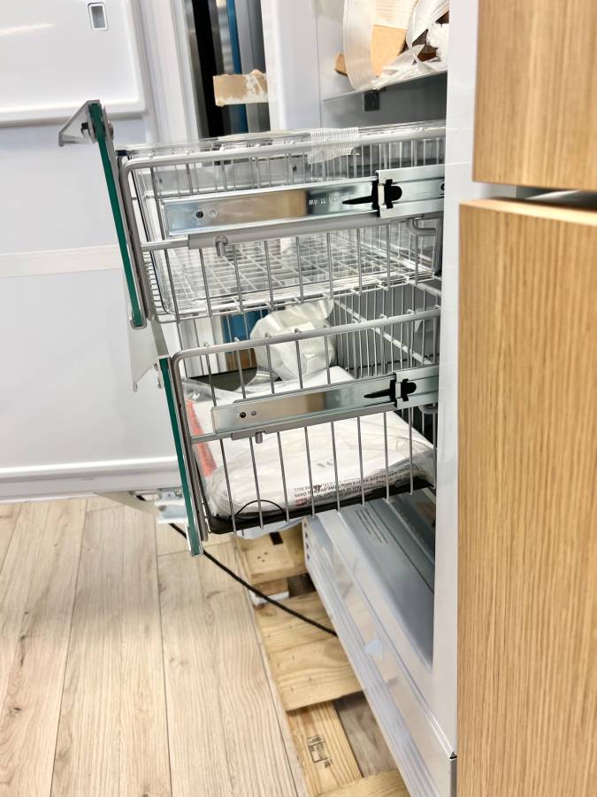 24 Inch GE Monogram ZIF241NPNII Panel Ready Column Smart Freezer * New Open Box 12.5 Cu. Ft., Retrofit Capability, Adjustable Door Bins, Spill Resistant Shelves, LED Lighting, Enhanced Shabbos Mode Capable, WiFi and Water Filtration .