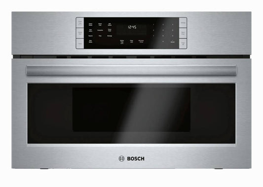 30 INCH Bosch 800 Series HMC80252UC Built In Microwave Speed  Oven 1.6 Cu Ft , 2 in 1  Convection Oven Cooking , LED Interior Lights , Flush Installation , Child Lock Safety , Stainless Steel * New Open Box