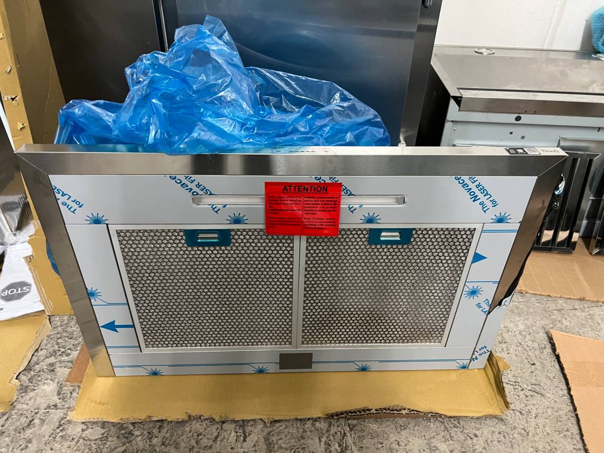 36 INCH LG Studio LSHD3680ST Wall Chimney Hood 600 CFM * New Open Box * Stainless Steel  Dishwasher  Low profile 5 Speed Wi-FI ThinQ Dual LED