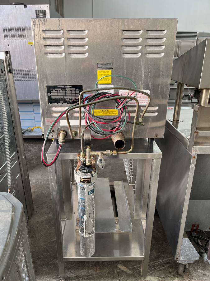 Cleveland 21CET8 3 Pan Convection Steamer , Stainless Steel Commercial Pan Convection Steamer Counter Top