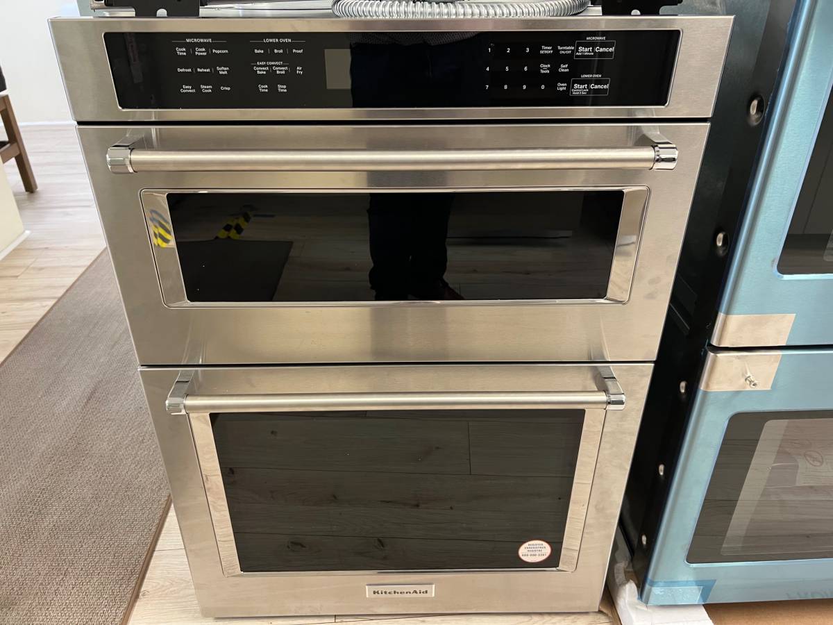 30 INCH KitchenAid KOEC530PSS Built-In Microwave Wall Oven Combo * New Open Box * Combination Microwave Wall Oven 5.0 Cu. Ft. , 1,600w Power Microwave, Air Fry Mode, CrispWave Technology, Star-K Certified, Stainless Steel .