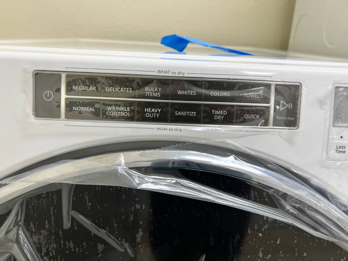 27 INCH Whirlpool WGD8620HW Gas Dryer 7.4 Cu. Ft. Steam * NEW * Open Box 37 Dry Cycles, Steam Refresh Cycle, Sanitize Cycle, Wrinkle Shield Plus Option, ADA Compliant, ENERGY STAR , White .
