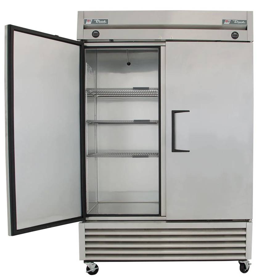 True T-49DT-HC 54 1/8" Two Section Combo Refrigerator Freezer NEW * Open Box Solid Doors, Dual Temp, 115v , Commercial , Stainless Steel .