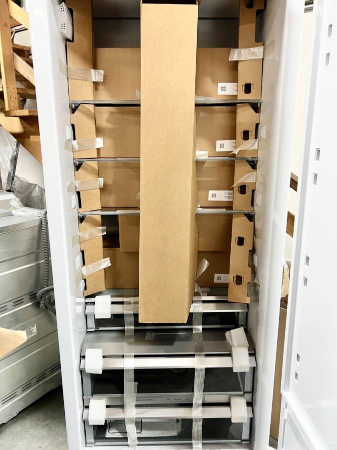 30 INCH GE Monogram ZIR301NPNII BUILT IN Panel Ready Column Refrigerator NEW * Open Box * Smart Refrigerator Panel Ready , 17.5 Cu Ft, AutoFill Pitcher , LED integrated Shelves , RetroFit Capability , Enhanced Shabbos Mode, Wi-Fi, Water Filtration