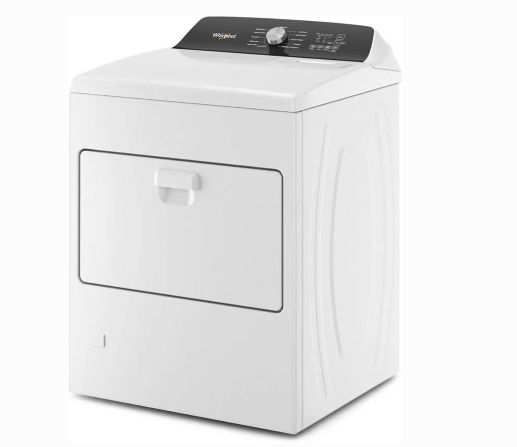 29 INCH Whirlpool WGD5010LW Gas Dryer 7.0 cu. * New Open Box * White Interior Light, 11 Dryer Programs, Moisture Sensing, Timed Dry, Wrinkle Shield, Air Only Cycle, Quick Dry, Static Reduce Option, End of Cycle Signal