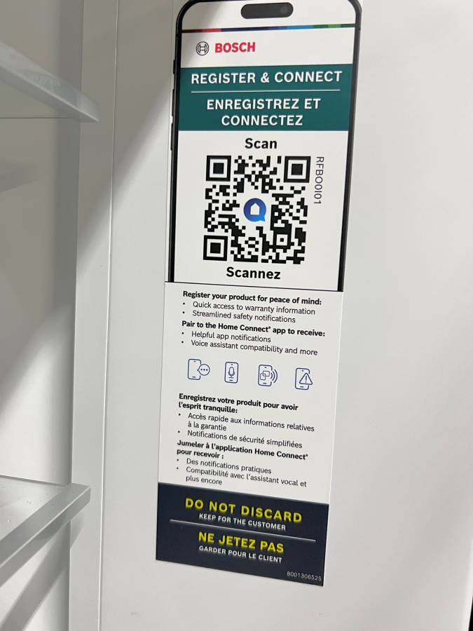 36 INCH Bosch 500 Series B36CD50SNS French Door Refrigerator * New Open Box *. Freestanding French Door Smart Refrigerator 21.6 Cu. Counter Depth, Ice Water, Ice Maker, Ultra Clarity Pro, Air Fresh, Home Connect, ENERGY STAR , Stainless Steel