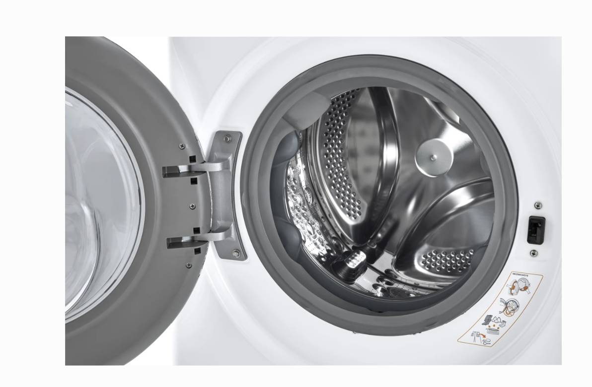 24 INCH LG WM1455HWA Smart Compact Front Load Washer 2.4 Cu. Ft * New Open Box  AI Fabric Sensor, Smart Pairing, ThinQ Technology, Tempered Glass Door,  Sanitary, Tub Clean, Speed Wash ENERGY STAR