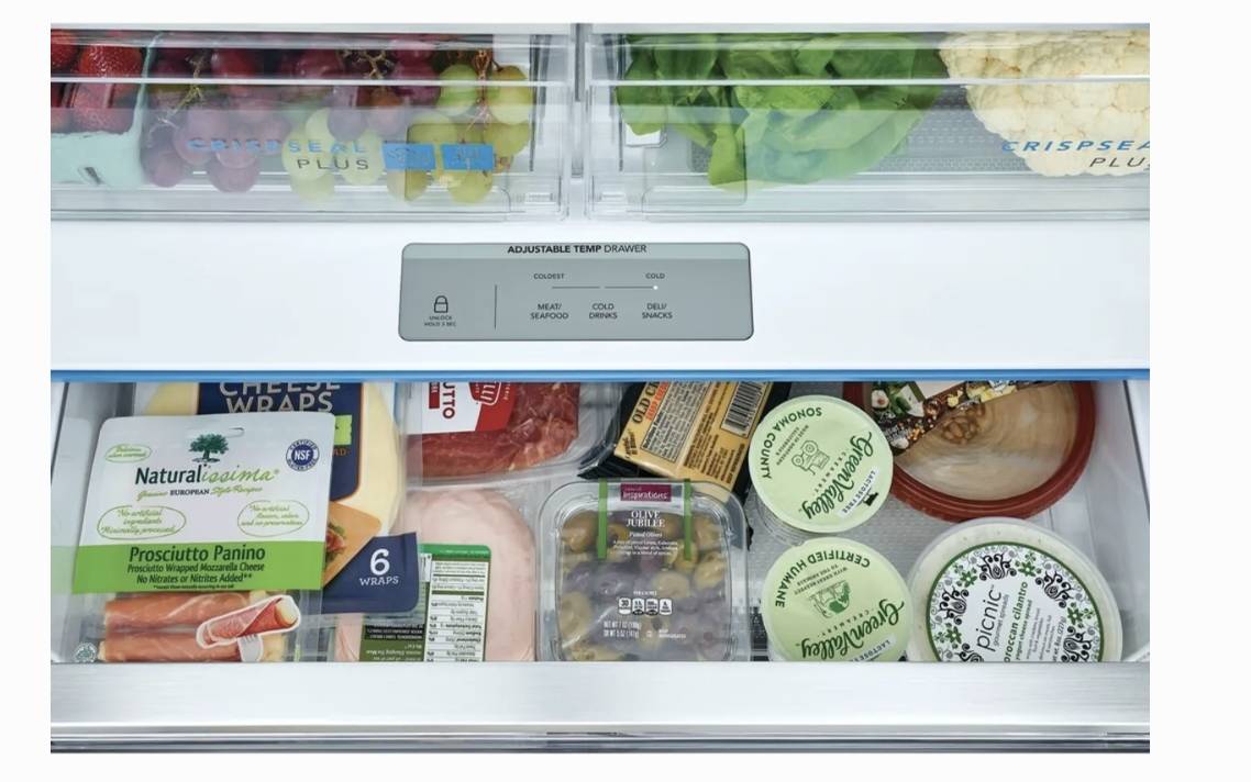 36 INCH Frigidaire GRFS2853AFA French Door Refrigerator * New Open Box 27.8 CU Ft , Gallon Door Bins, Crispers , Dual Ice Maker , PurePour Water Filter , PureAir Ultra II Air Filter , Energy Star Certified , Stainless Steel .