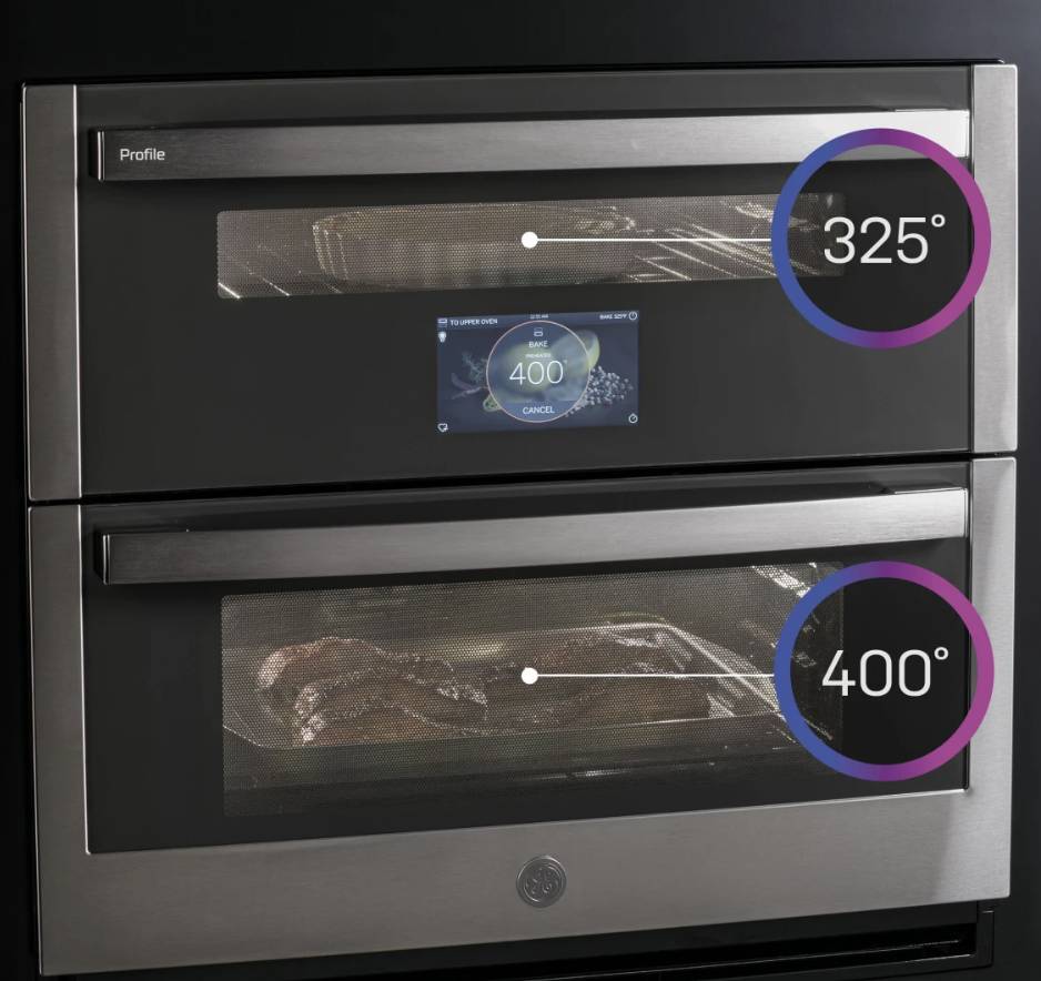30 INCH GE Profile PTS9200SNSS Double Wall Oven Convection * New Open Box * Twin Flex 5.0 Cu. Ft., True European Convection Precise Air, Self-Clean Steam Clean Option, Proof Mode, Temperature Probe, Star-K , Stainless Steel .