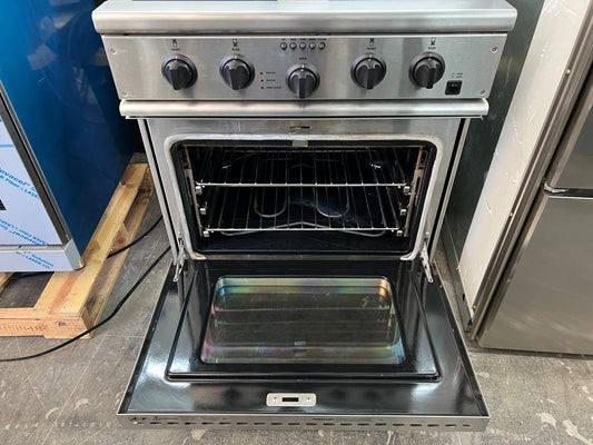 30 INCH GE Monogram Dual Fuel Gas Range Convection Oven Stainless Steel , Used Condition