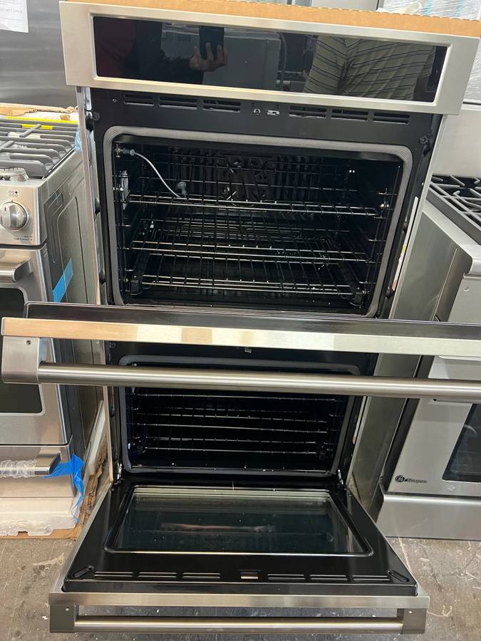 30 INCH GE Monogram Statement Series ZTD90DPSNSS * New Open Box * Double Convection Smart Electric Wall Oven , 10 Cu. Ft., True European Convection, Self-Clean, Steam Clean, Sabbath Proof, Warm,