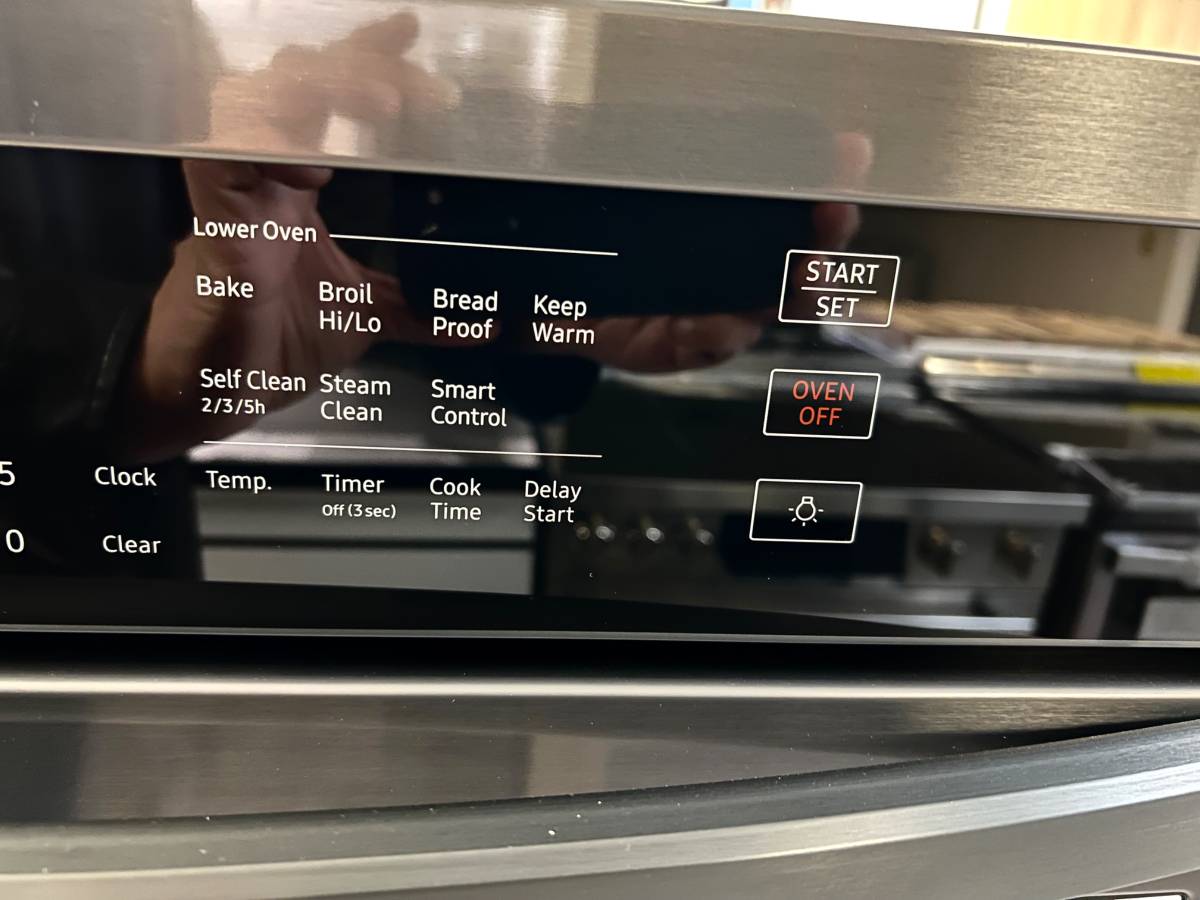30 INCH Samsung NV51T5511DG Double Wall Oven Black Stainless Steel 10.2 Cu Ft , Wi-Fi , Steam , Self Clean , Broiler , Proofing , Warming Mode, Child Lock , Sabbath Mode, Fingerprint Resistant Black * New Open Box *