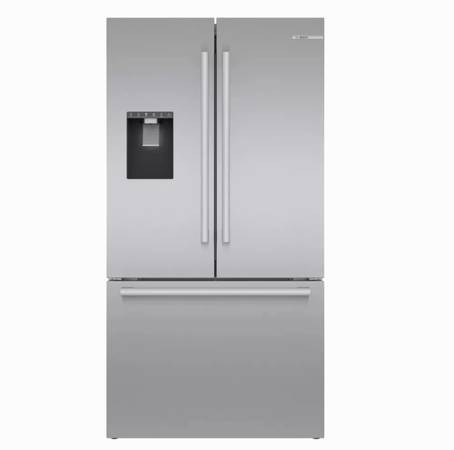 36 INCH Bosch 500 Series B36CD50SNS French Door Refrigerator * New Open Box *. Freestanding French Door Smart Refrigerator 21.6 Cu. Counter Depth, Ice Water, Ice Maker,  Ultra Clarity Pro, Air Fresh, Home Connect, ENERGY STAR , Stainless Steel