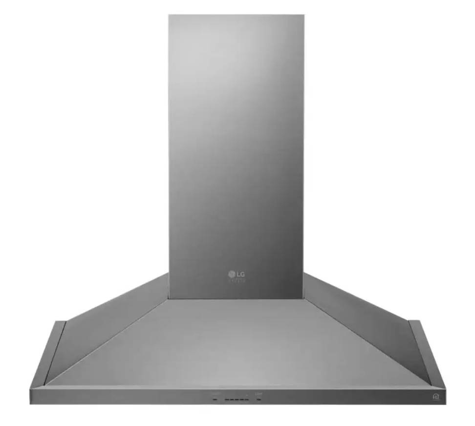 36 INCH LG STUDIO LSHD3680ST Wall Range Hood * New Open Box * Convertible Wall Range Hood , 600 CFM Blower , ThinQ, 5 Speed IR Touch Controls , Dual Level LED Lighting , Mesh Filter, Stainless Steel