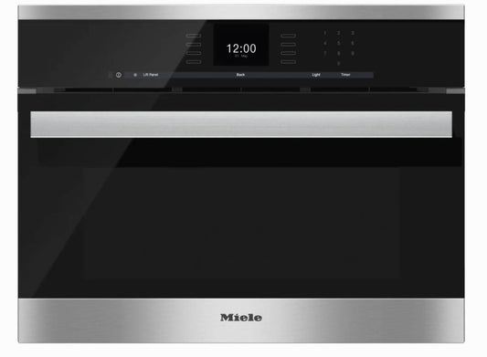 24 INCH Miele DG6600 Single Electric Steam Oven , European Convection * New Open Box * Stainless MasterChef ,  MultiSteam , Temperature Probe , XL Cavity , PerfectClean Finish ,  Sensor Tronic Controls , Silhouette Handle, Sabbath Mode, Clean Touch Steel