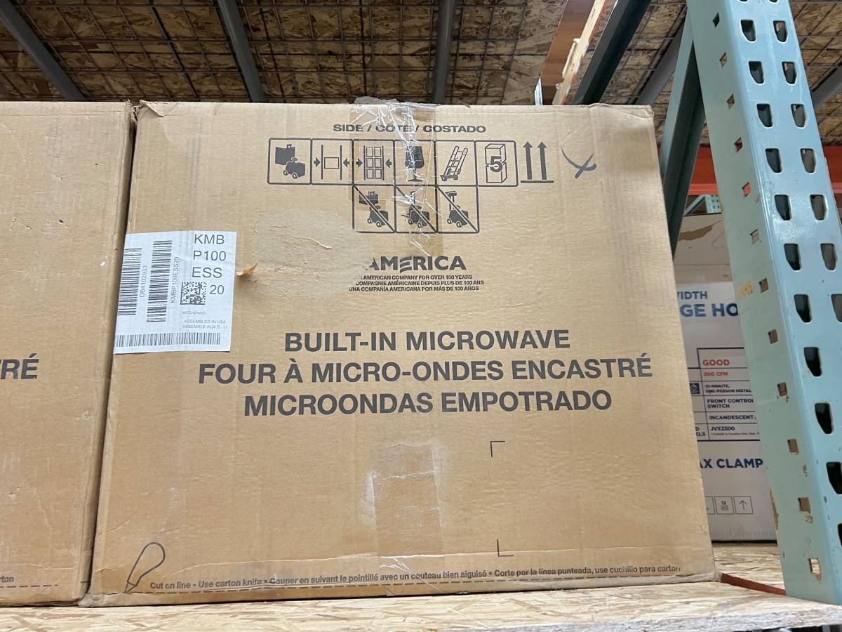 30 INCH KitchenAid KMBP100ESS Built-in Microwave Oven Speed * New Open Box * Built In Microwave Oven Speed Oven , 1.4 Cu Ft , Convection , Sensor Steam , Crispwave , Broil Element , Child Control Lock , ADA ,Stainless Steel .