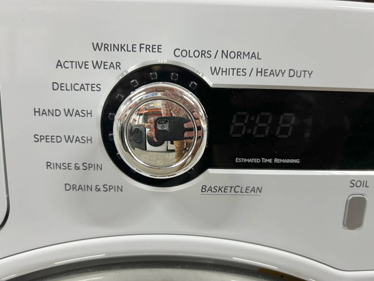 24 INCH GE WCVH4800K2WW Front Load Washer White * New Open box * Energy Star , Control Lock , Delicate Cycle , Stackable