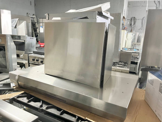 42 INCH Island Mount Smart Range Hood 4-Speed, Blower Sold Separately, Touch Control, LED Lighting, Baffle Filter, Powerfully Quiet * New Open Box