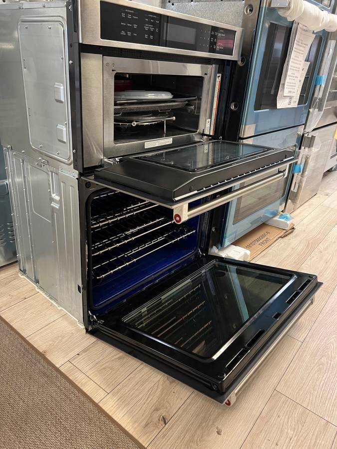 30 INCH KitchenAid KOEC530PSS Built-In Microwave Wall Oven Combo * New Open Box * Combination Microwave Wall Oven 5.0 Cu. Ft. , 1,600w Power Microwave, Air Fry Mode, CrispWave Technology, Star-K Certified, Stainless Steel .